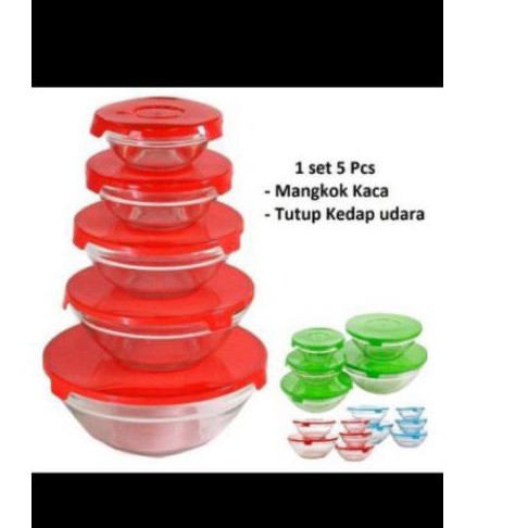 Glass Bowl set Kimglass mixing bowl kaca