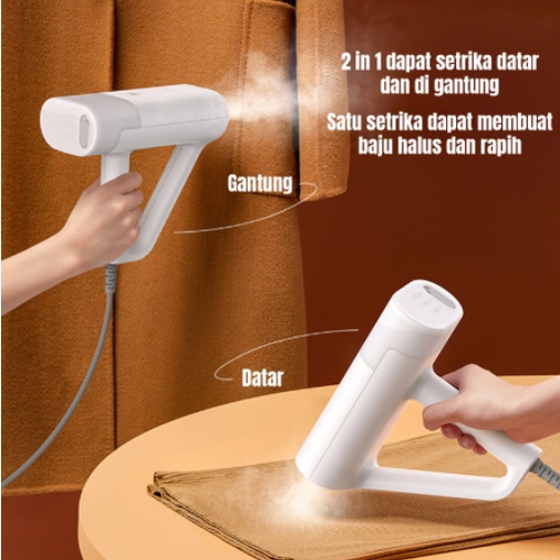 Deerma HS100 Handheld Garment Steamer portable Setrika Uap Seterika