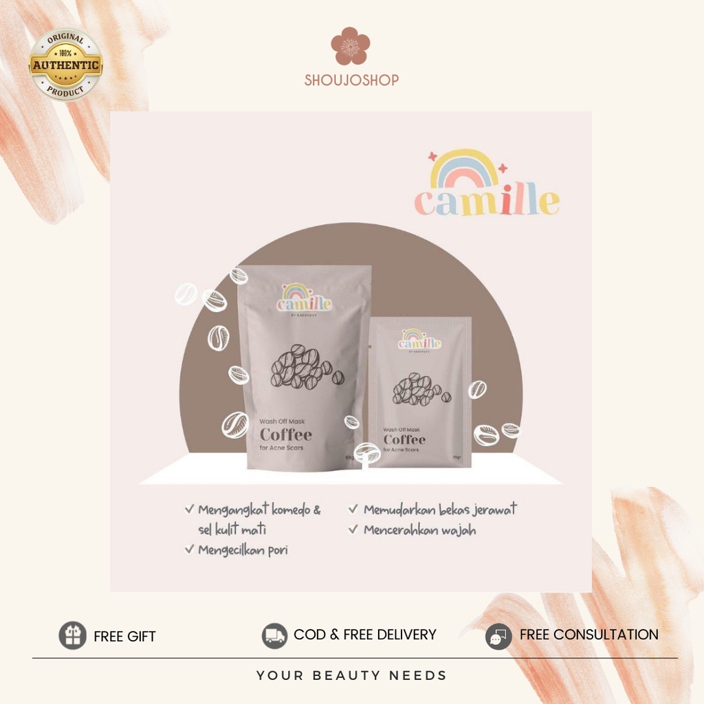 Camille Coffee Beauty Mask Product 25gr - 65gr