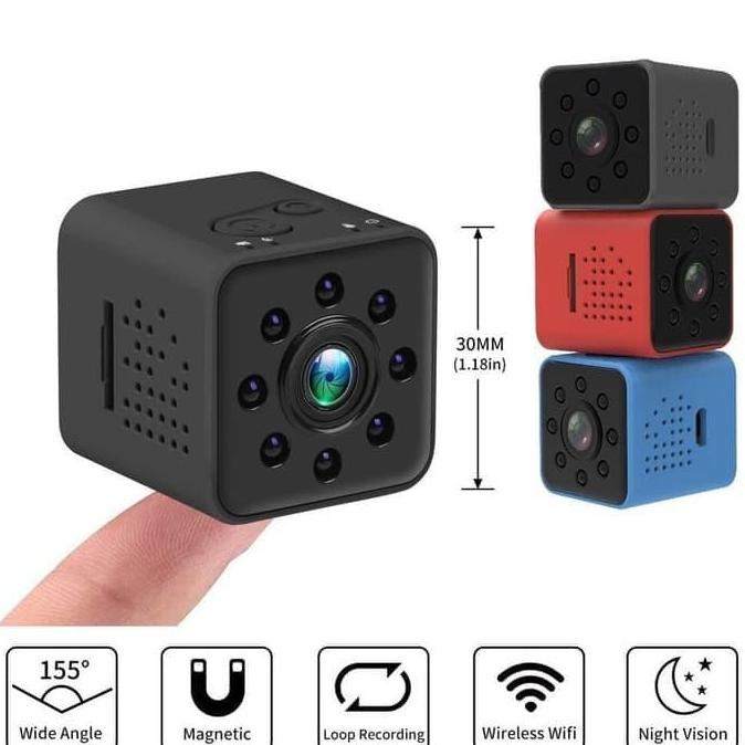TERLARIS Spy Cam Kamera Pengintai SQ23 Mini Dv Wifi Action Camera Night Vision .