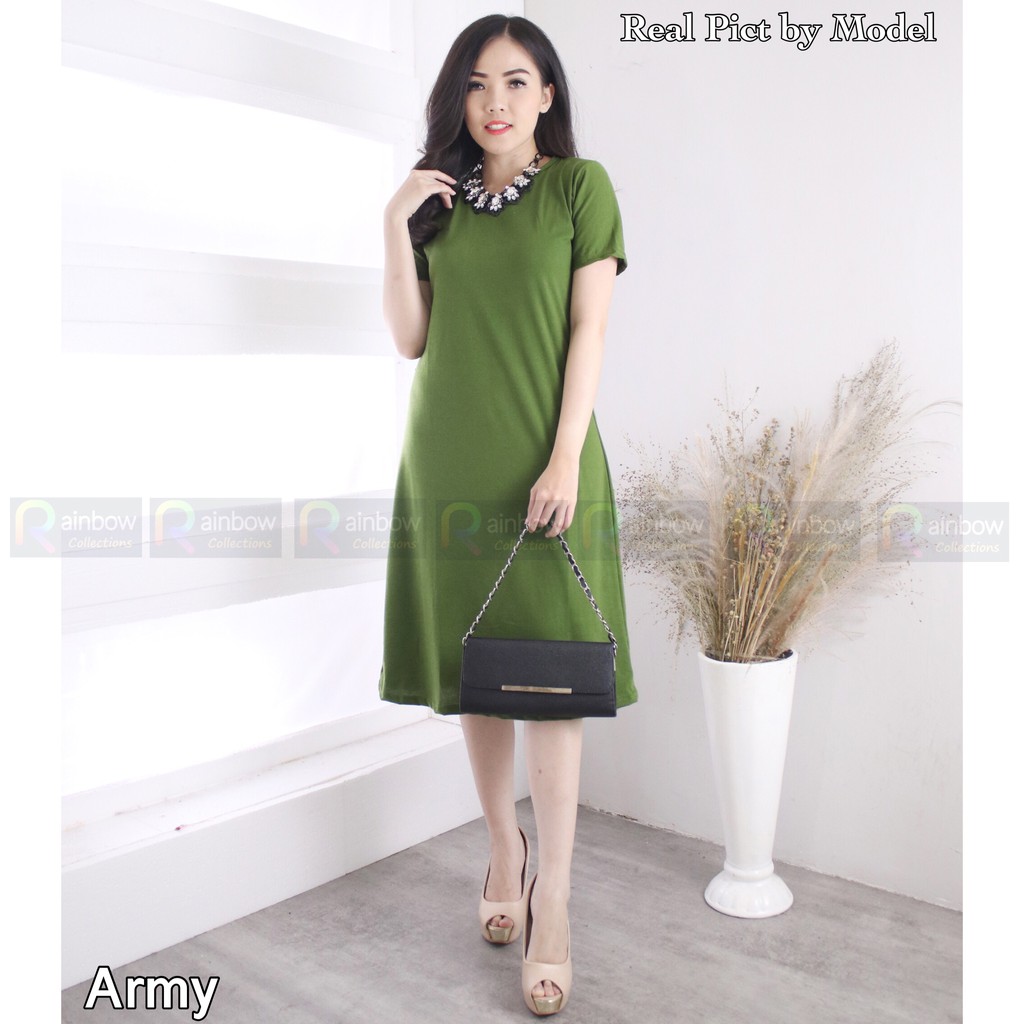 DRESS / LONG DRESS MAVY MAXI POLOS SPANDEX SOFT