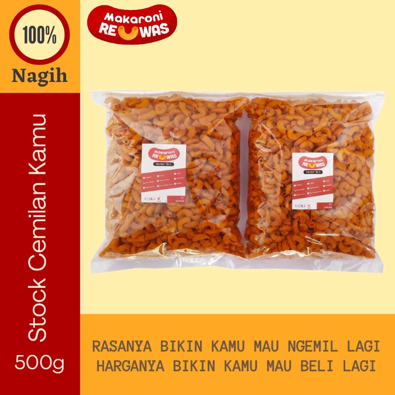 

Makaroni Bantet Pedas Cemilan Makroni 500 Gram