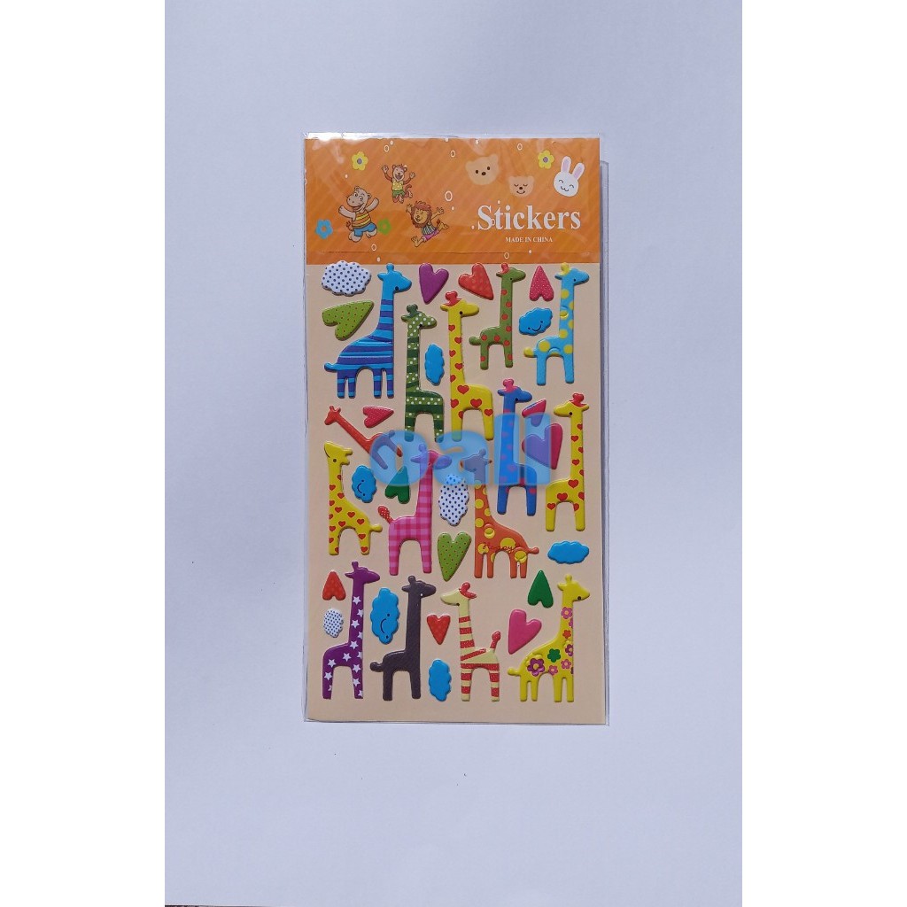 

025.3 Giraffe Sticker / Stiker Jerapah / Puffy Sticker