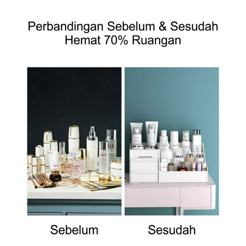 tempat kosmetik atau tempat make up laci penyimpanan make up