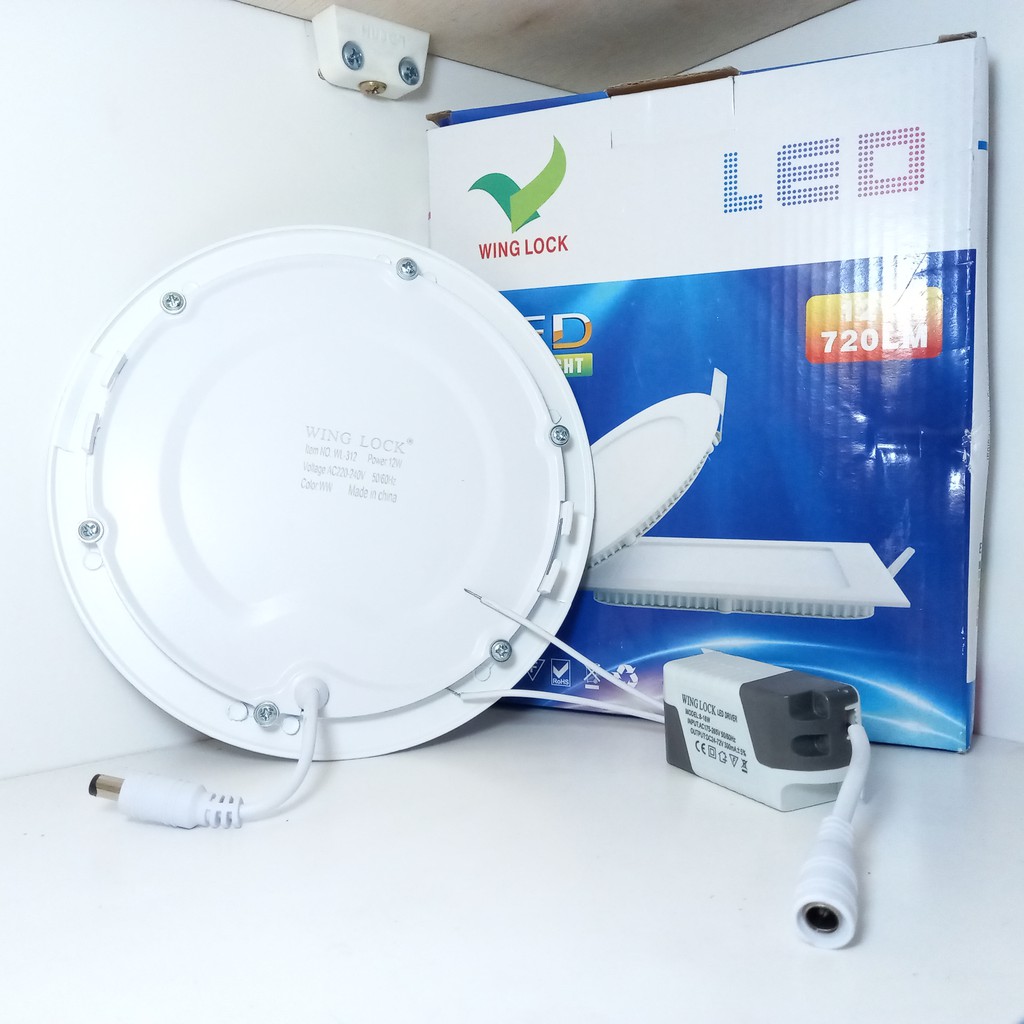 LAMPU DOWNLIGHT LED 12 WATT PUTIH INBOW LAMPU PANEL LED 12w BULAT IB