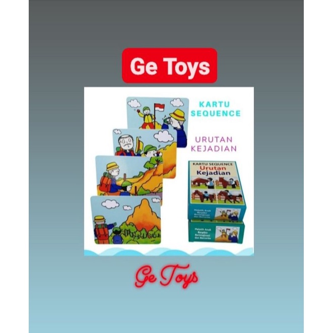 GE TOYS KARTU SIKUEN KEJADIAN 40 KARTU/MAINAN BALITA DAN ANAK