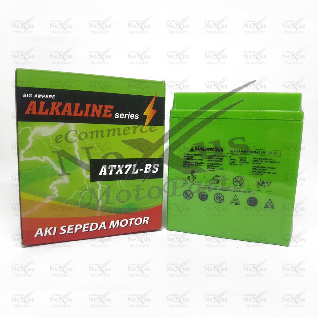 Aki Motor Grandcell Alkaline ATX7L-BS YTX7L YTX7L-BS GTZ8V YTZ8V ATX7F 12V 7Ah KLX Tracker KSR