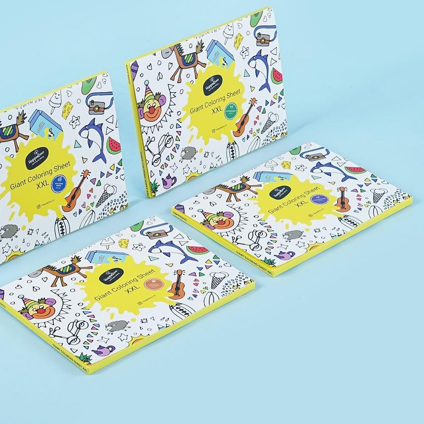 

BIG SALE!! KODE-764 Happiedoo Giant Coloring Sheet / Giant Coloring Poster / Kertas Mewarnai / Maina