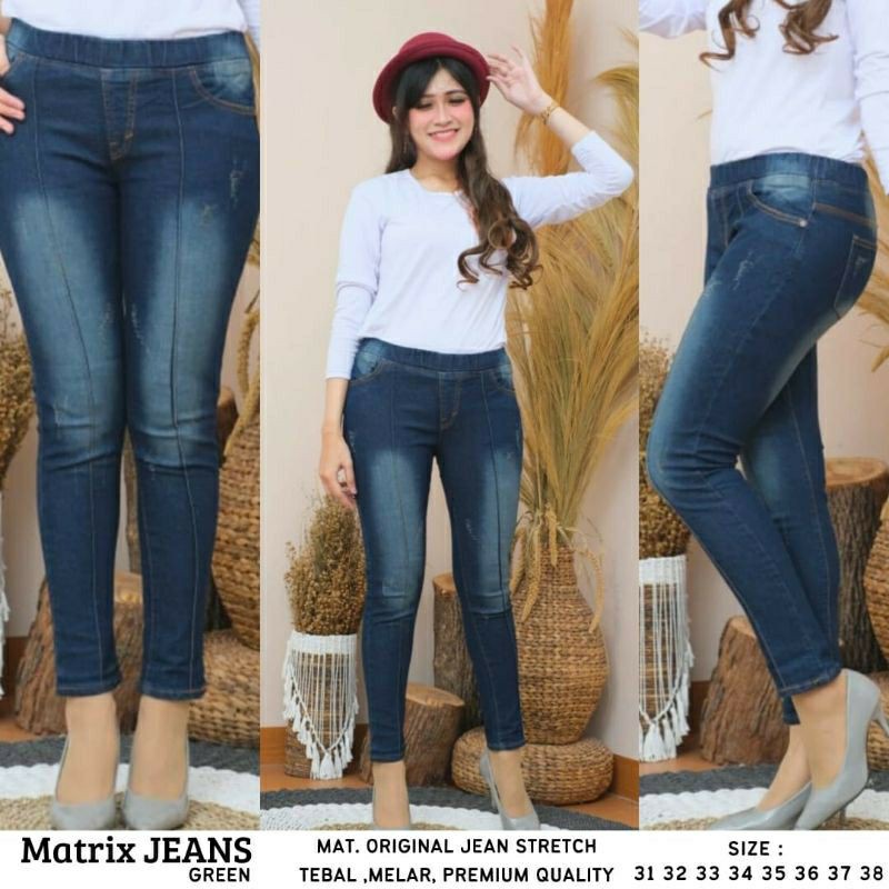 Celana Legging Jeans Seon wanita Premium // Celana Jegging Seon Jeans Wanita Jumbo