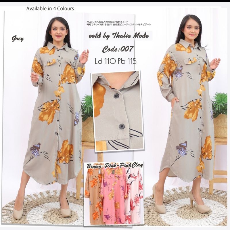 Gamis Tunik Baju Pesta Wanita Lebaran Fashion Murah Terbaru Blus 007