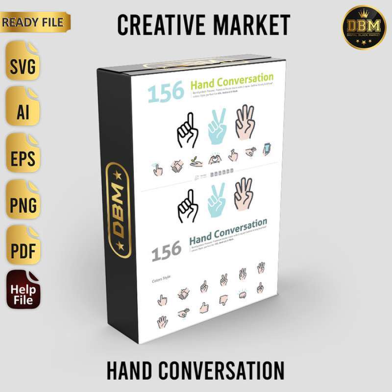 Hand Conversation - Vector Designs