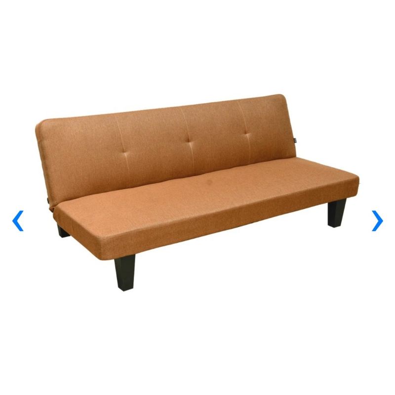 Oakland Sofa Tidur Fabric - Cokelat