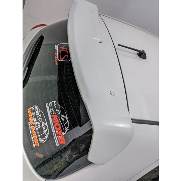 spoiler yaris TRD bahan fiber
