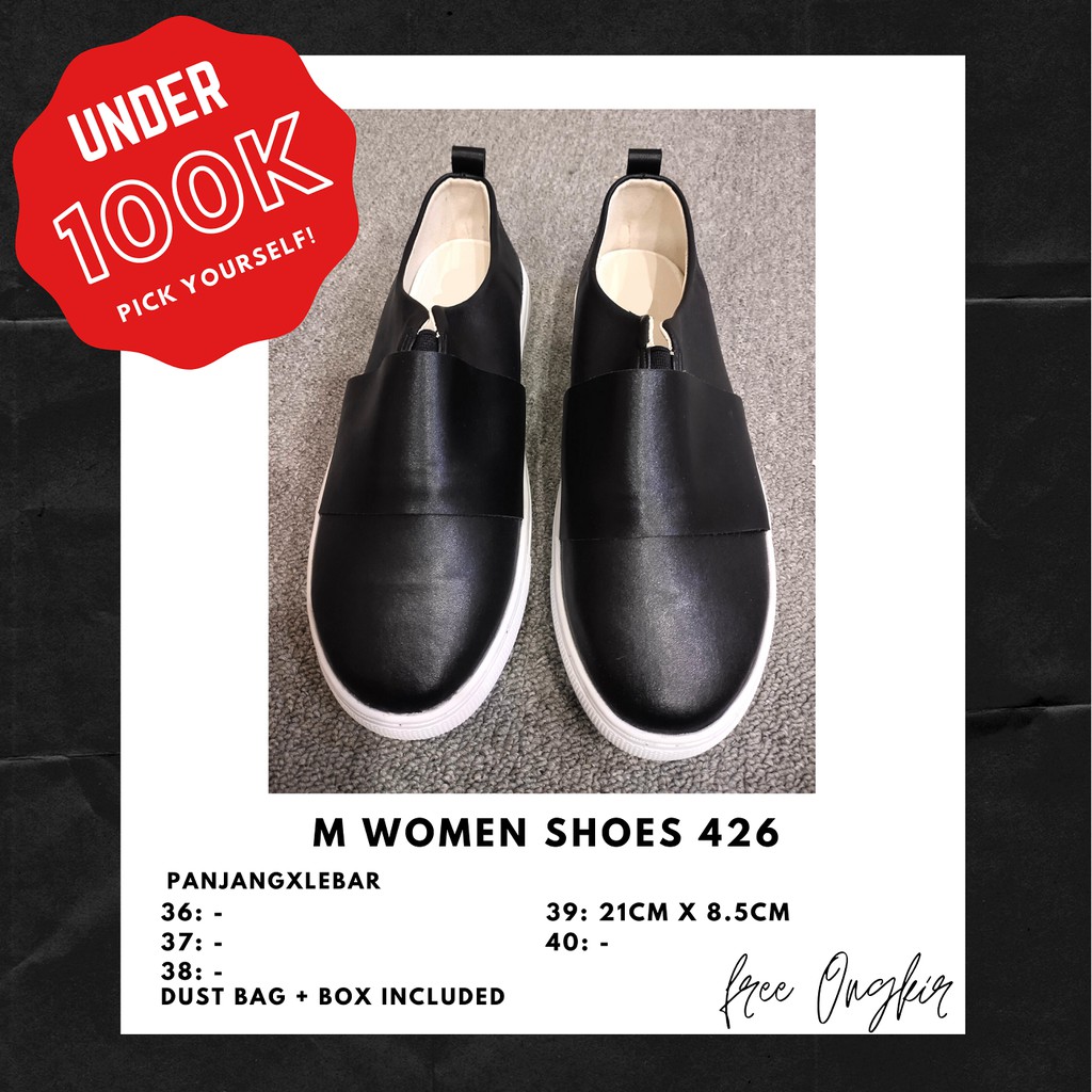 M Women Shoes 426 #SEPATU WANITA #SEPATU BRANDED #SEPATU SLIP ON #LOW DAMAGED
