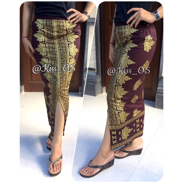 Rok Span Kamen Jadi Motif Songket Bali 37 Shopee Indonesia