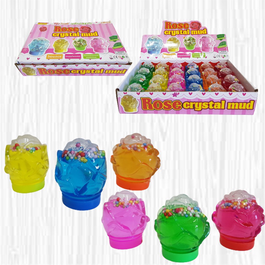 Mainan Anak Slime/Clear Slime/ Slime Bentuk Bunga 96M