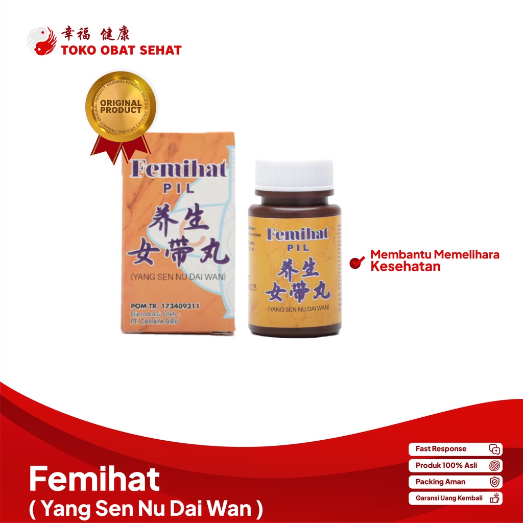 FEMIHAT PIL YANG SEN NU DAI WAN obat keputihan - gatal - bau tak sedap manjur