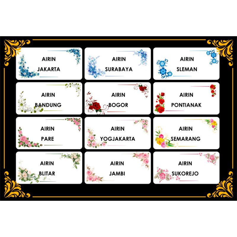 

LABEL UNDANGAN MOTIF BUNGA 1