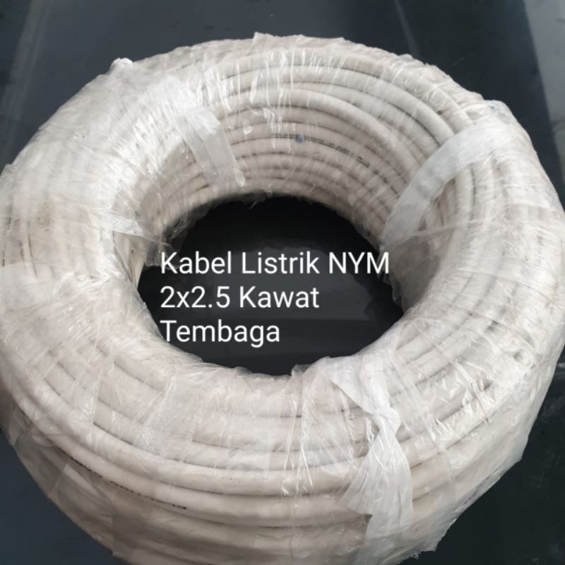 Kabel Listrik Kawat Tembaga 2x2.5 mm NYM 2 x 2.5 2,5 50m 50 meter