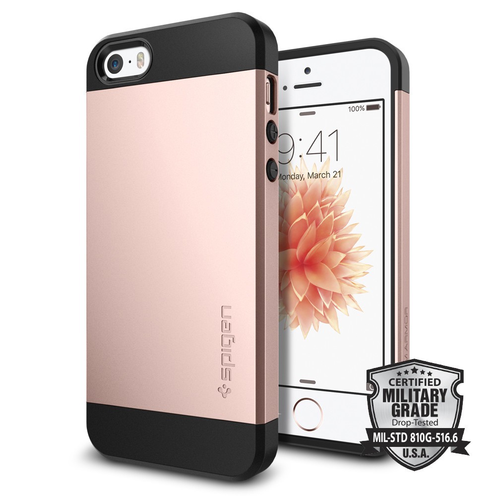 Spigen iPhone SE/5S/5 Case Slim Armor Rose Gold