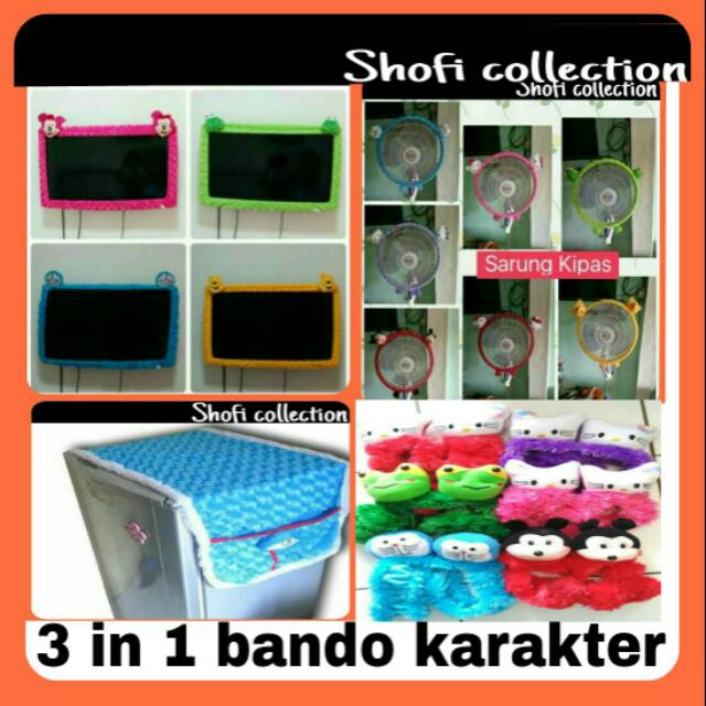 PROMO 1 SET BANDO TV KULKAS KIPAS KARAKTER