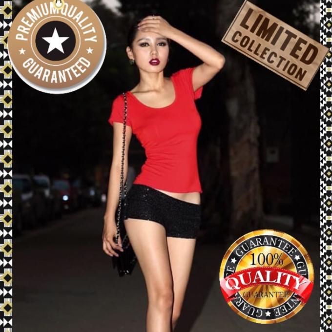 Atasan Wanita Pakaian Wanita Blouse Stretch Sexy Kaos Import (AF SH 04