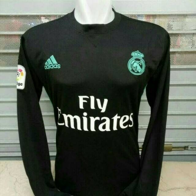 JERSEY REAL MADRID LENGAN PANJANG 2018 GRADE ORIGINAL