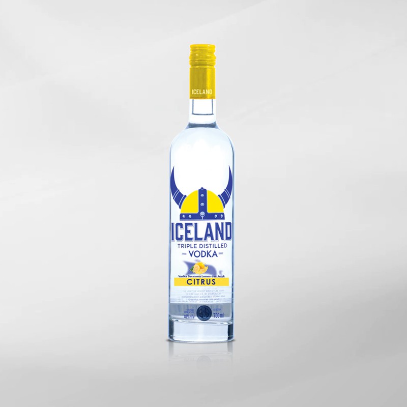 Iceland Vodka Citrus 700 Ml ( Original &amp; Resmi By Vinyard )