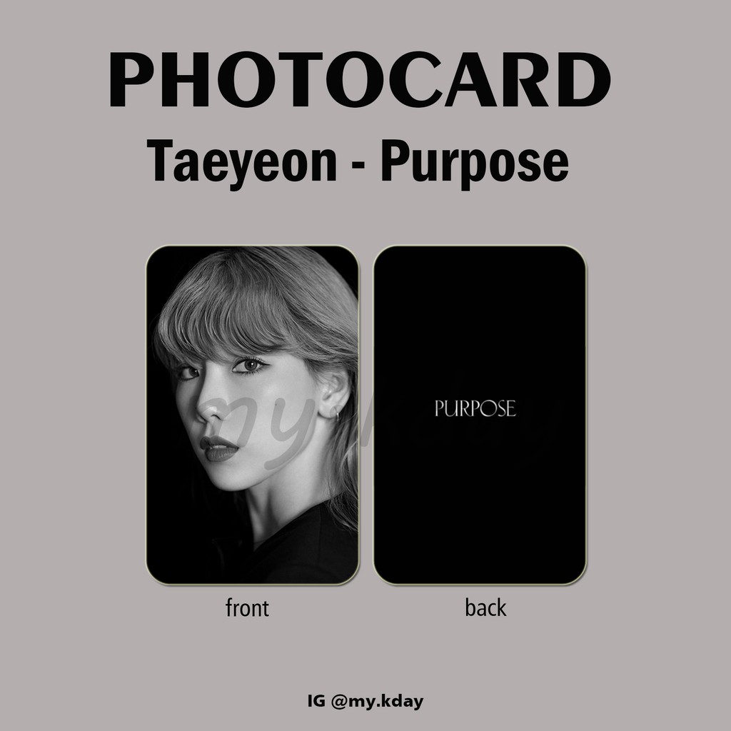 PC-0057, Unofficial Photocard Taeyeon Purpose 2 sisi