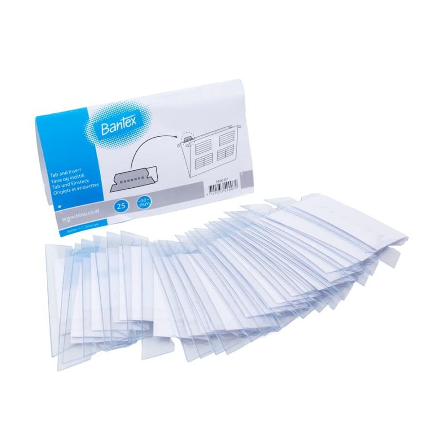 Bantex Tab For Suspension File (25 Pcs) #3490 07 ( PAK = 25 PCS )