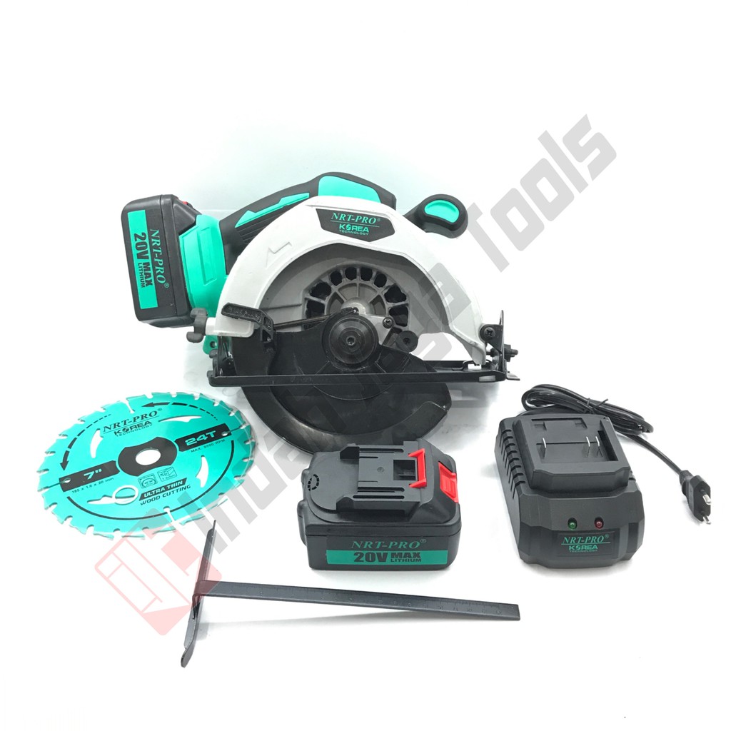 NRT-PRO CX-58 DC Circular Saw Cordless Baterai - Mesin Potong Kayu 7 Inch Charger Batere Brushless