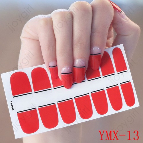 &lt;Jjoygirl&gt;YMX Nail sticker motif / sticker kuku / stiker kuku / nail stiker glitter / stripes design