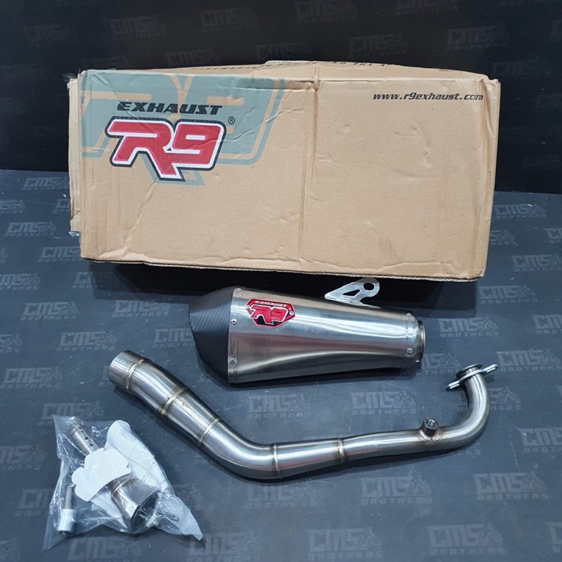 Knalpot Exhaust Racing R9 Zeta R Stainless Honda All New PCX 160 2021