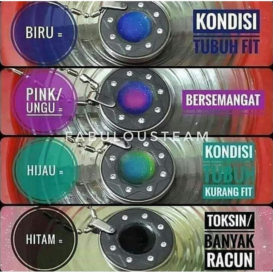 Kalung Pendant Aura 100 Original Mci Bisa Berubah Warna Shopee Indonesia