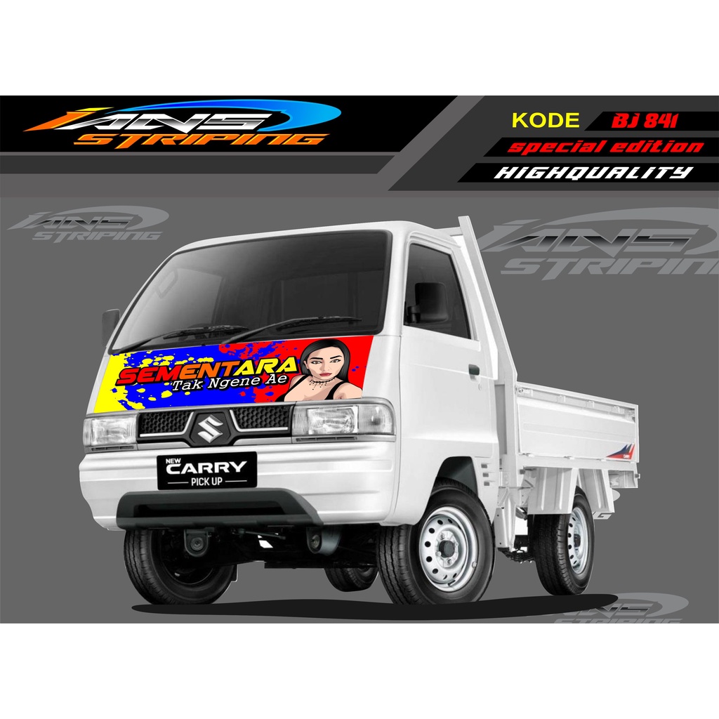 DECAL STICKER KAP MOBIL CARRY/ STIKER KABIN DEPAN MOBIL CARRY PICK UP / STICKER TERBARU