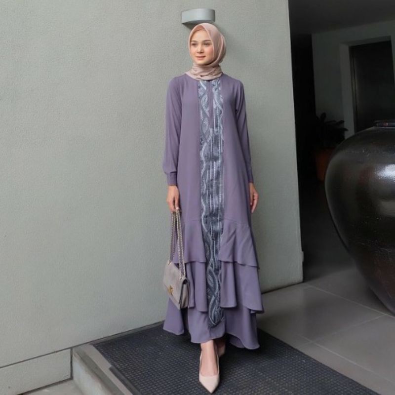 Baju Gamis Syari Wanita Terbaru Ranai Maxy Dress