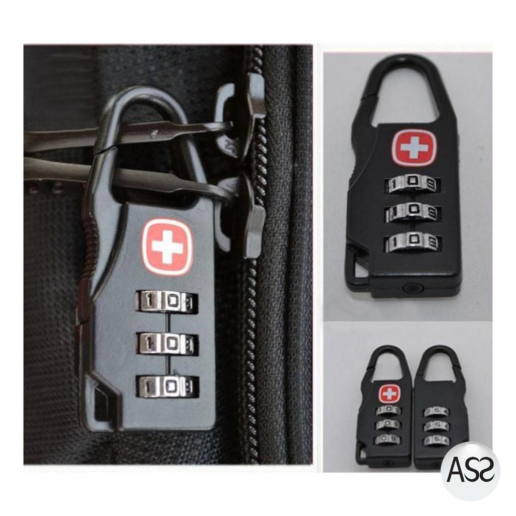 ASS Shop - TaffGUARD Swiss Gembok Koper Kode Angka - 104