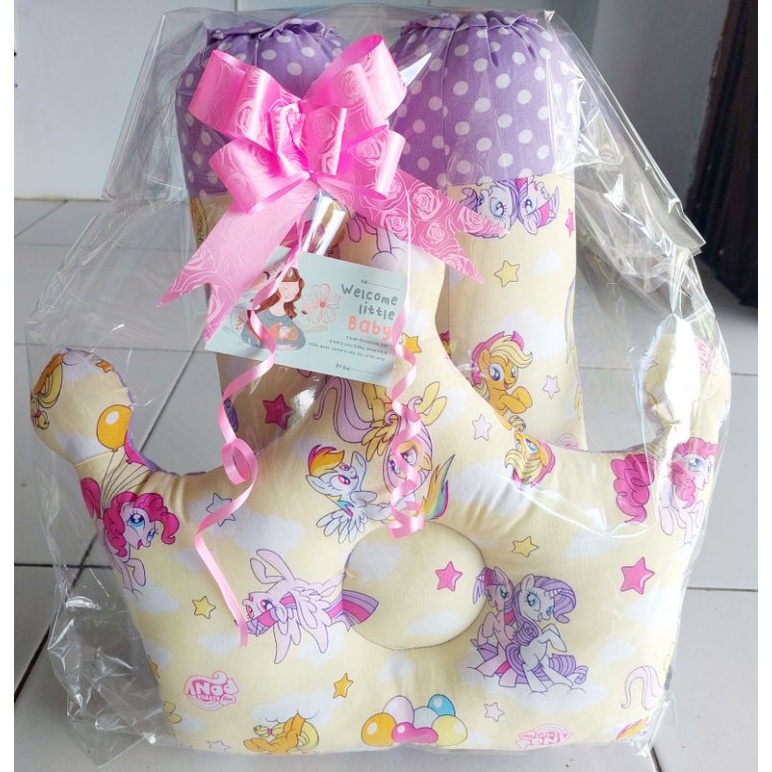 HAMPERS BAYI BANTAL GULING || KADO KELAHIRAN BANTAL GULING || PARCEL BANTAL 3in1 BANTAL CROWN DAN GULING