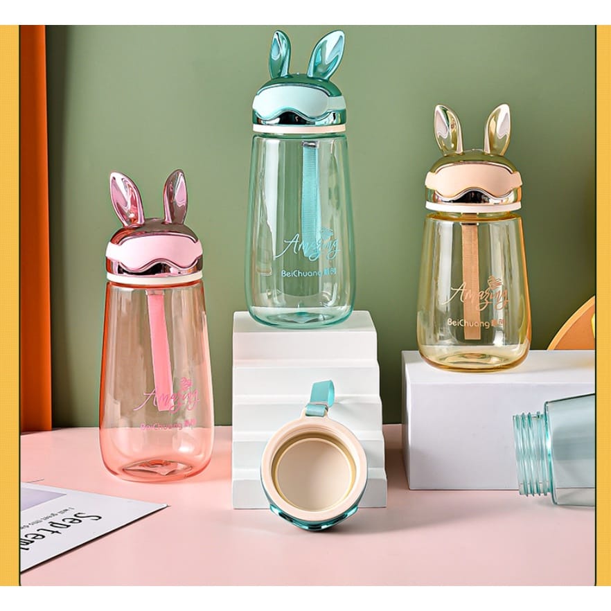 TERLARIS!! Botol Minum Anak Sekolah Karakter Rabbit BPA FREE