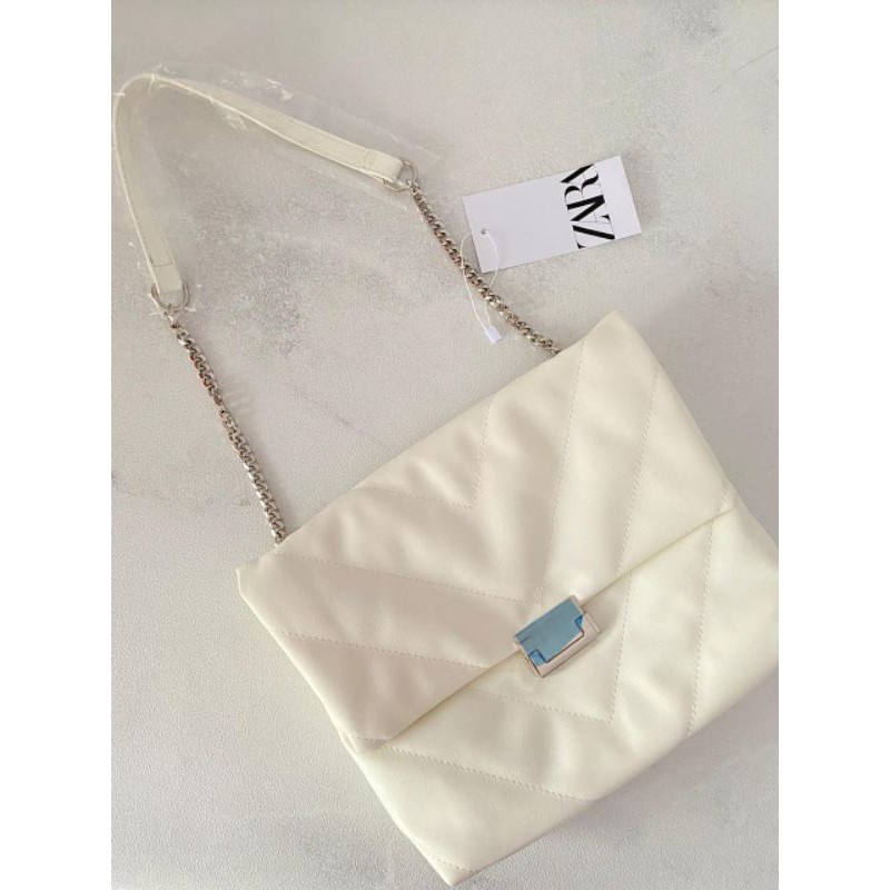 ZRA quilted maxi crossbody bag