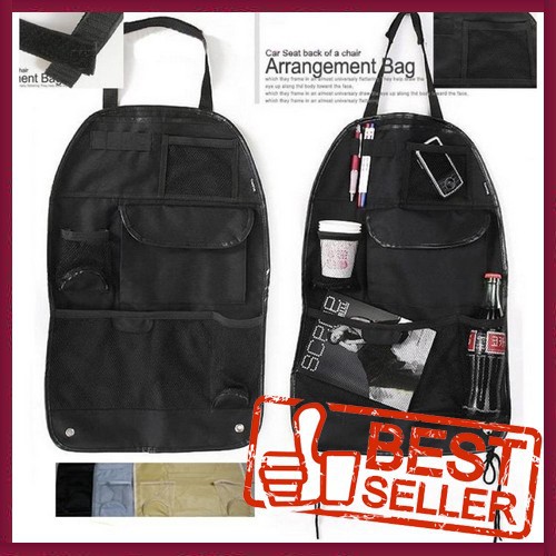 Tempat Barang Mobil / Tas Barang Mobil Dengan Enam Kantong Portable (Parasut Material)