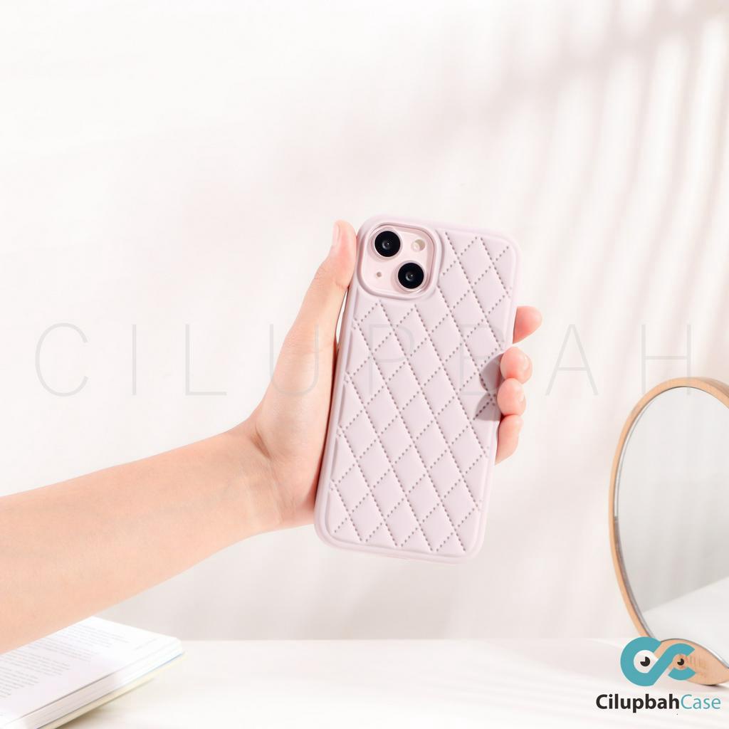 Silicone Rhombic Full Cover for iPhone 13 Pro Max / 14 Pro Max