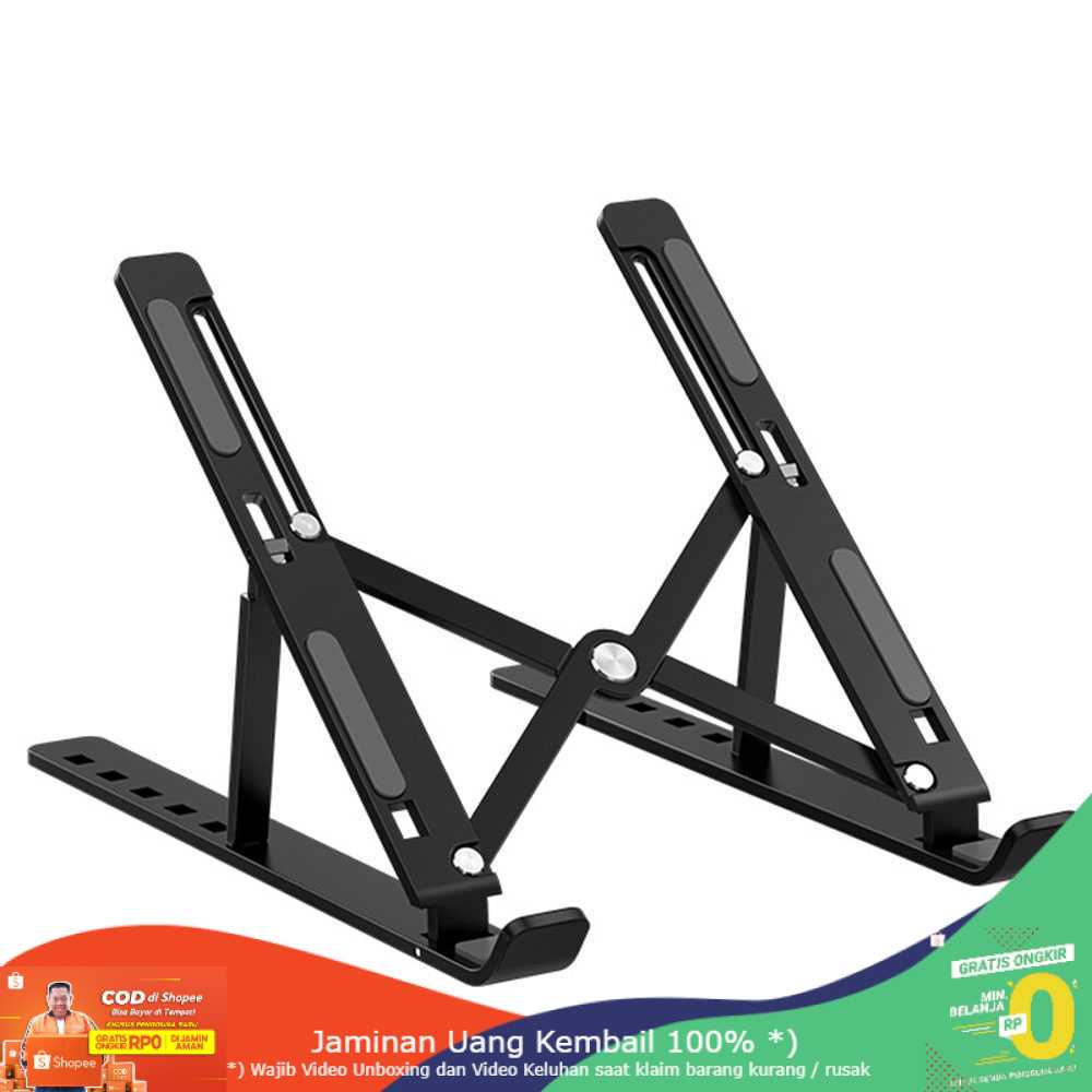 (BISA COD) RVOSTR NUOXI Laptop Stand Aluminium Foldable Adjustable 6 Height - N3