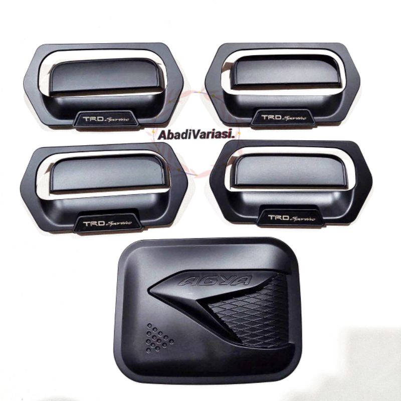 Paket Outer Handle Tank Cover Mobil Agya Hitam Elegan