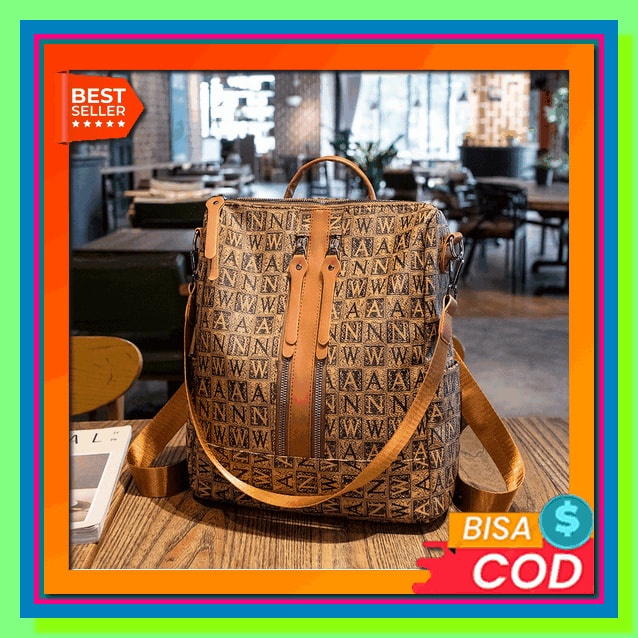 Tas Ransel Retro 2022 - Tas Ransel Vintage Wanita - Tas Ransel Anak Perempuan - Tas Ransel Musim Din