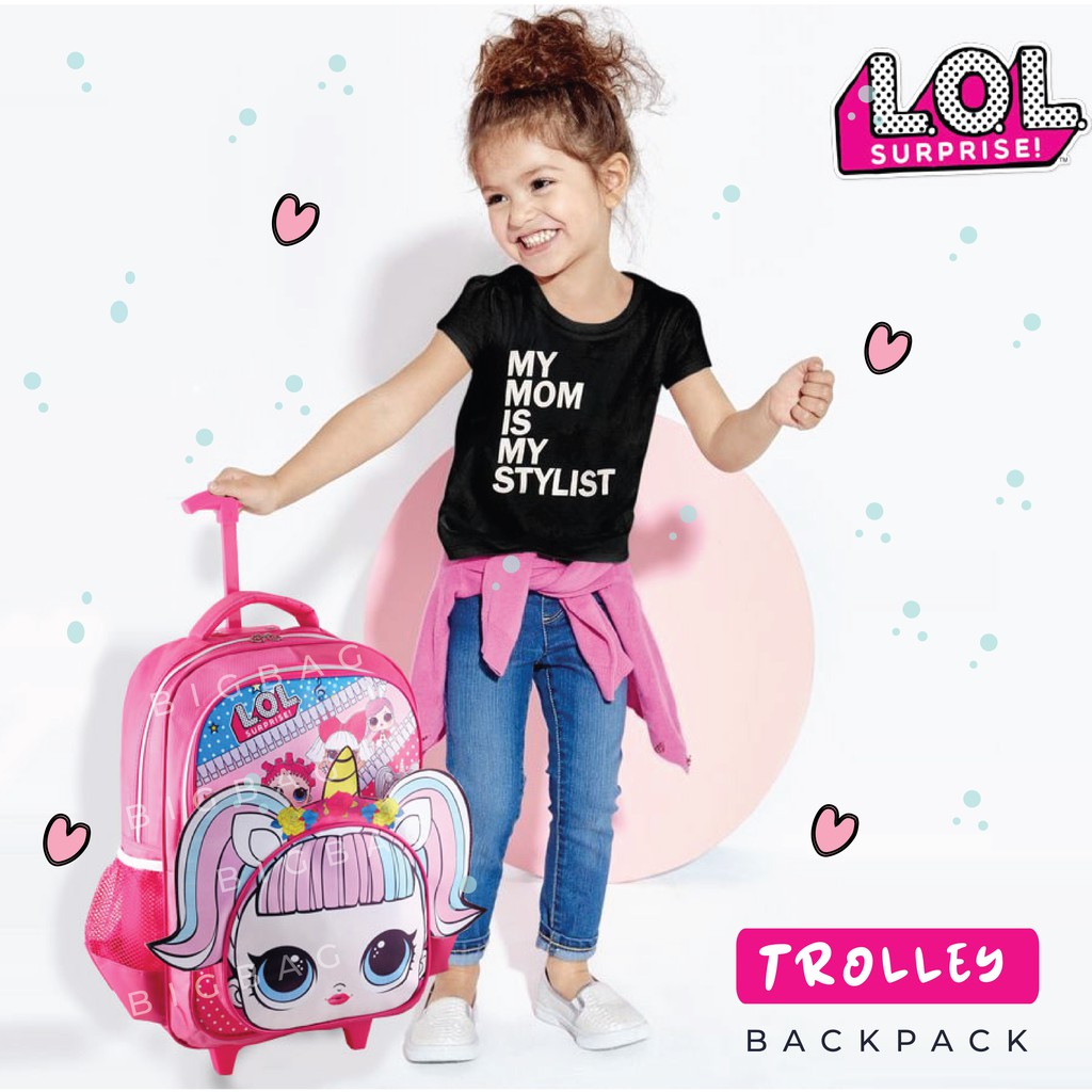 RTM - Tas Trolley BOBA /LOL / KITTY / BUMBBLE BEE Troli Anak Ukuran BIG - RASNEL BOBA LOL SURPRISE SA - Magical Unicorn