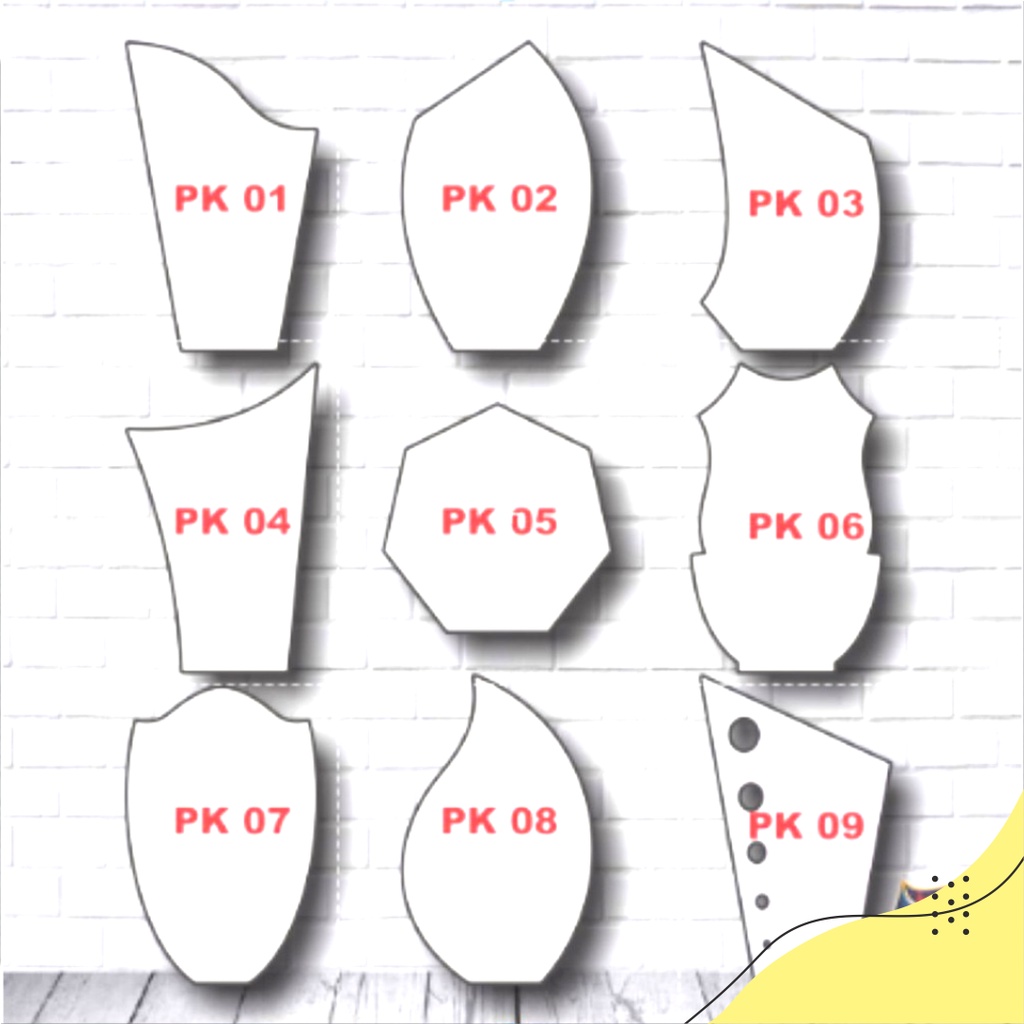 

PLAKAT AKRILIK POLOS TEBAL 2mm TANPA KAKI