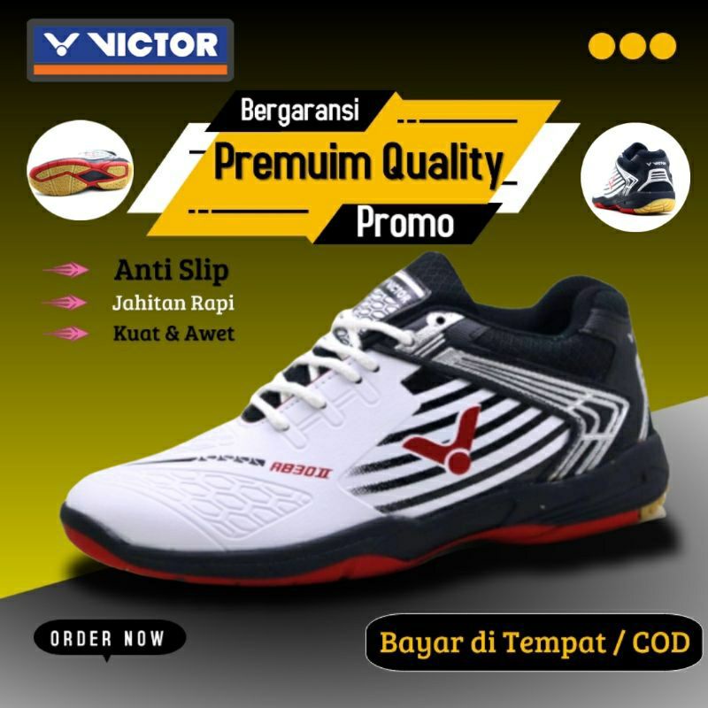 ukuran 38-44 Sepatu Badminton olahraga bulutangkis victor voli lari gym senam pria wanita terlaris I