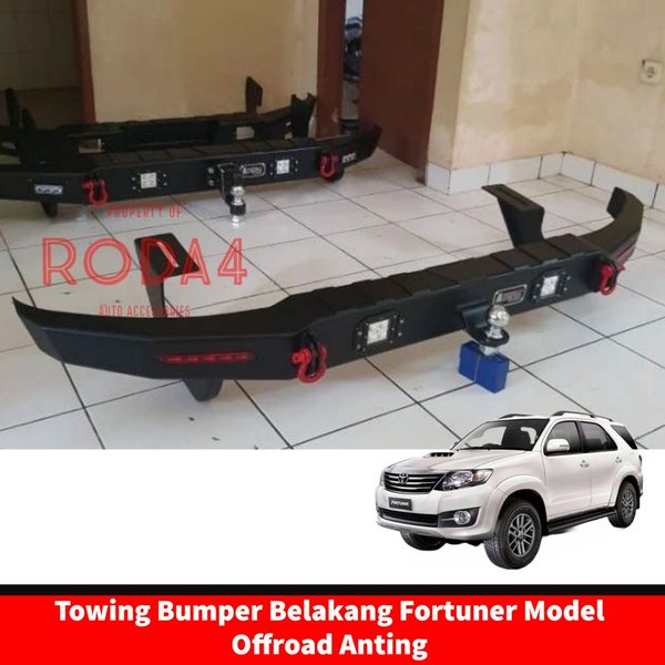 Towing Bar Besi Bumper Belakang Fortuner ARB OFFROAD Model Anting Akesoris Paling lengkap