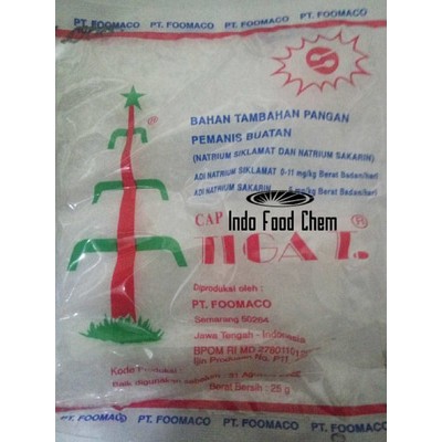 

Pemanis buatan cap Tiga T 25gr / natrium sinklamat